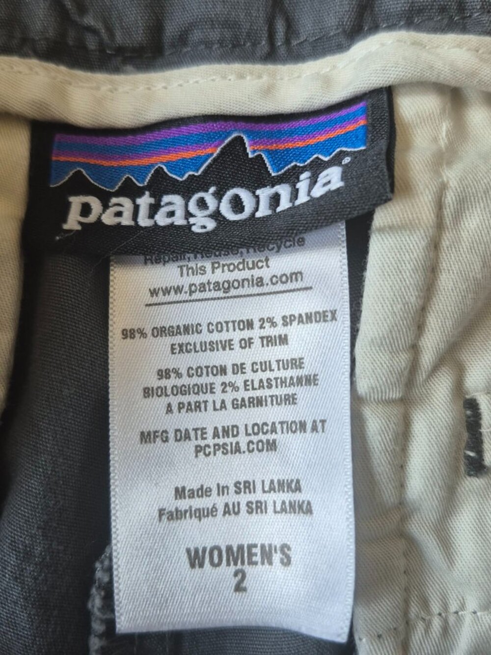 Women's Patagonia Gray Shorts – Size 2 - Picture 3 of 4